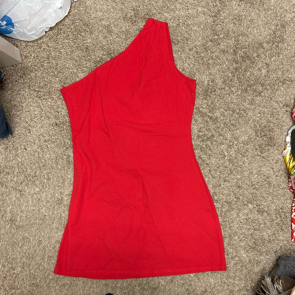 Cotton Off-Shoulder Cotton Dress